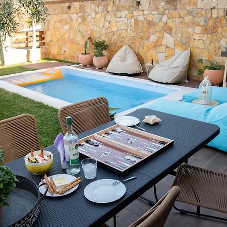 Dandy Villas Nea Roda - Melodic Waves - Private - Pool - Parking - Cellar Exterior foto